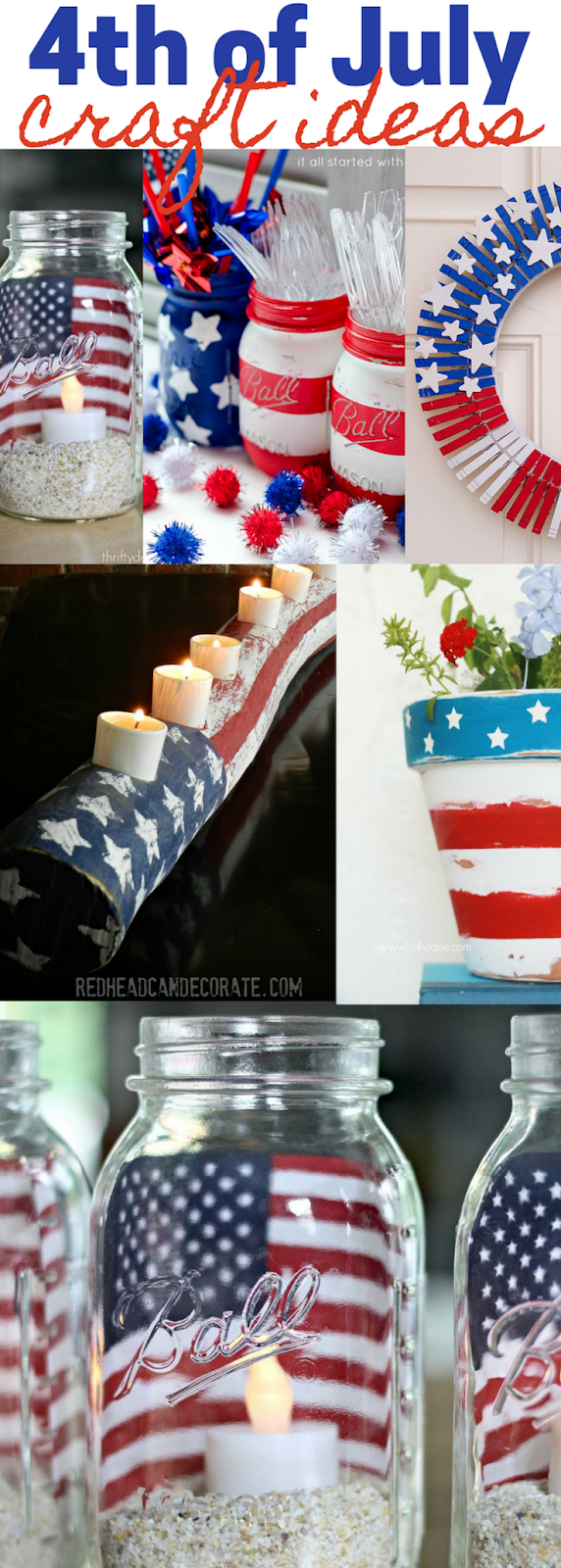 Farmhouse and Rustic 4th of July Crafts and Decorations
